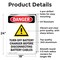 Signmission Turn Off Battery Charger, 18 in W x Rectangle, Aluminum OS-2PACK-DS-A-1824-V-1593 - alternate 6